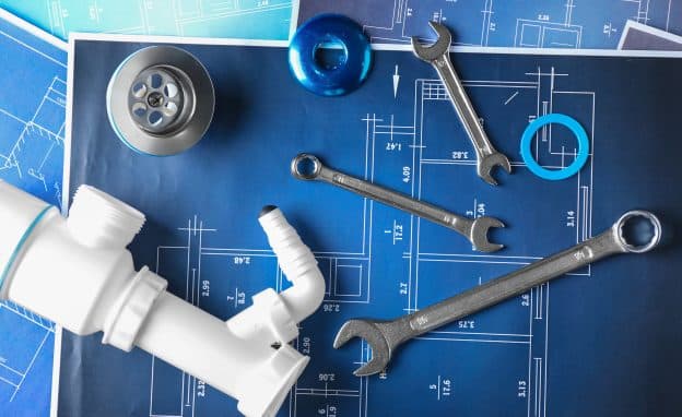 un plan d'installation de plomberie sanitaire