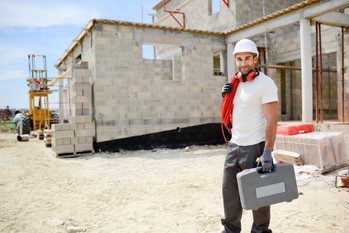 Electricien Willems - homme sur un chantier