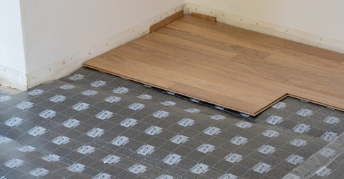 chauffagiste Montesson - un plancher chauffant en cours d'installation