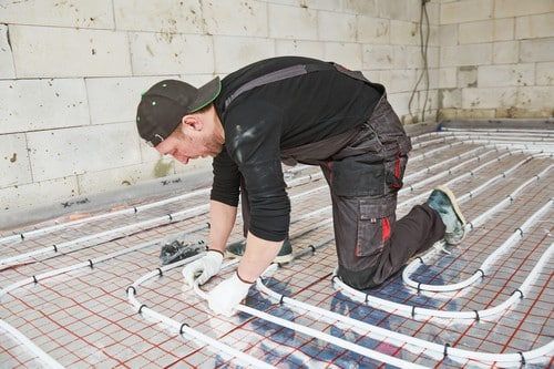 chauffagiste Parthenay - Installation d'un chauffage au sol