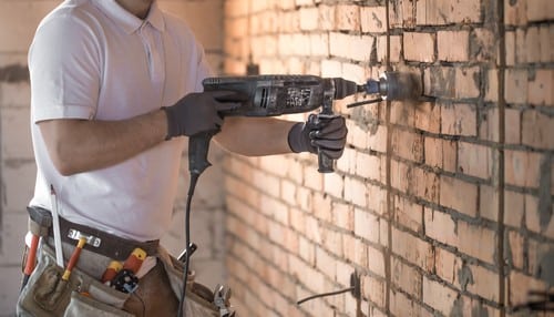 électricien Onet-le-Château - Un électricien sur un chantier