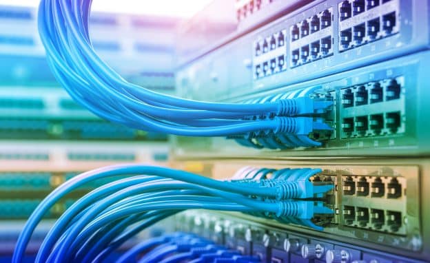 Un ensemble de prise ethernet